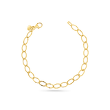 Dainty Oval Link Wire Chain Bracelet