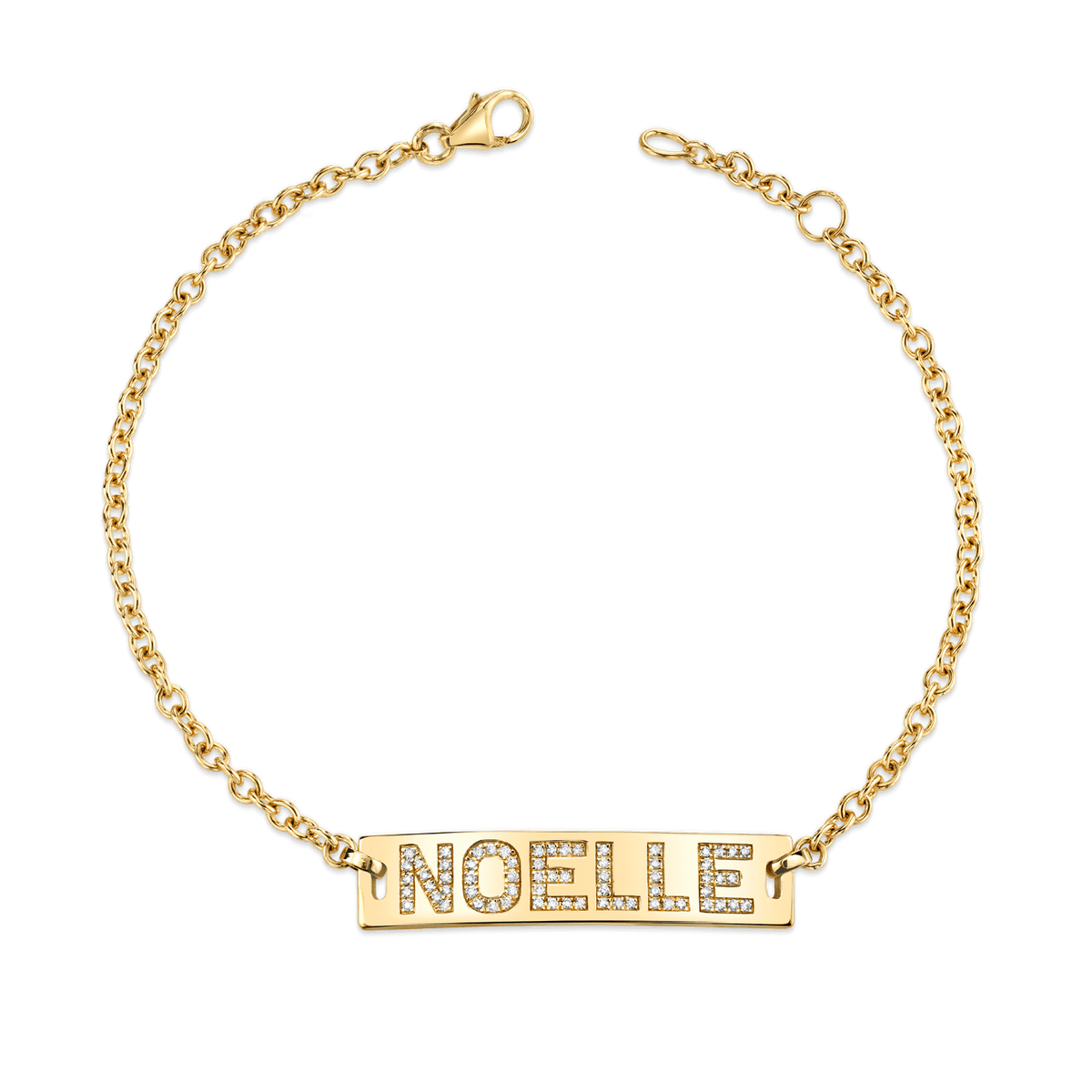 Signature Classic ID Engravable Pave Bracelet