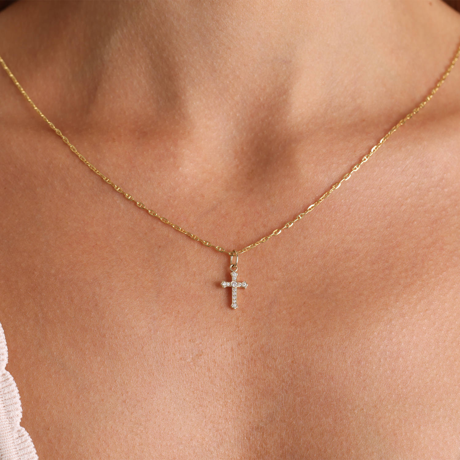 Orthodox Diamond Cross Charm - Image 9