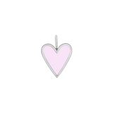 Enamel Elongated Heart Charm