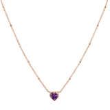 Bezel Heart Necklace