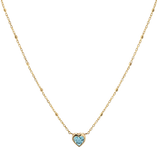 Bezel Heart Necklace