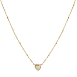 Bezel Heart Necklace