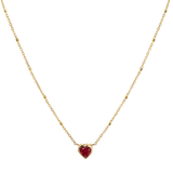 Bezel Heart Necklace