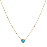 Bezel Heart Necklace
