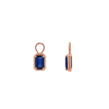 Gemstone Emerald Huggie Charms