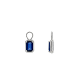 Gemstone Emerald Huggie Charms