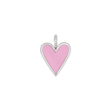 Enamel Elongated Heart Charm