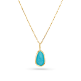 One of a Kind Blue Opal Slice Charm