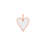 Enamel Elongated Heart Charm