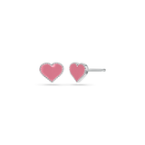 Enamel Heart Earrings