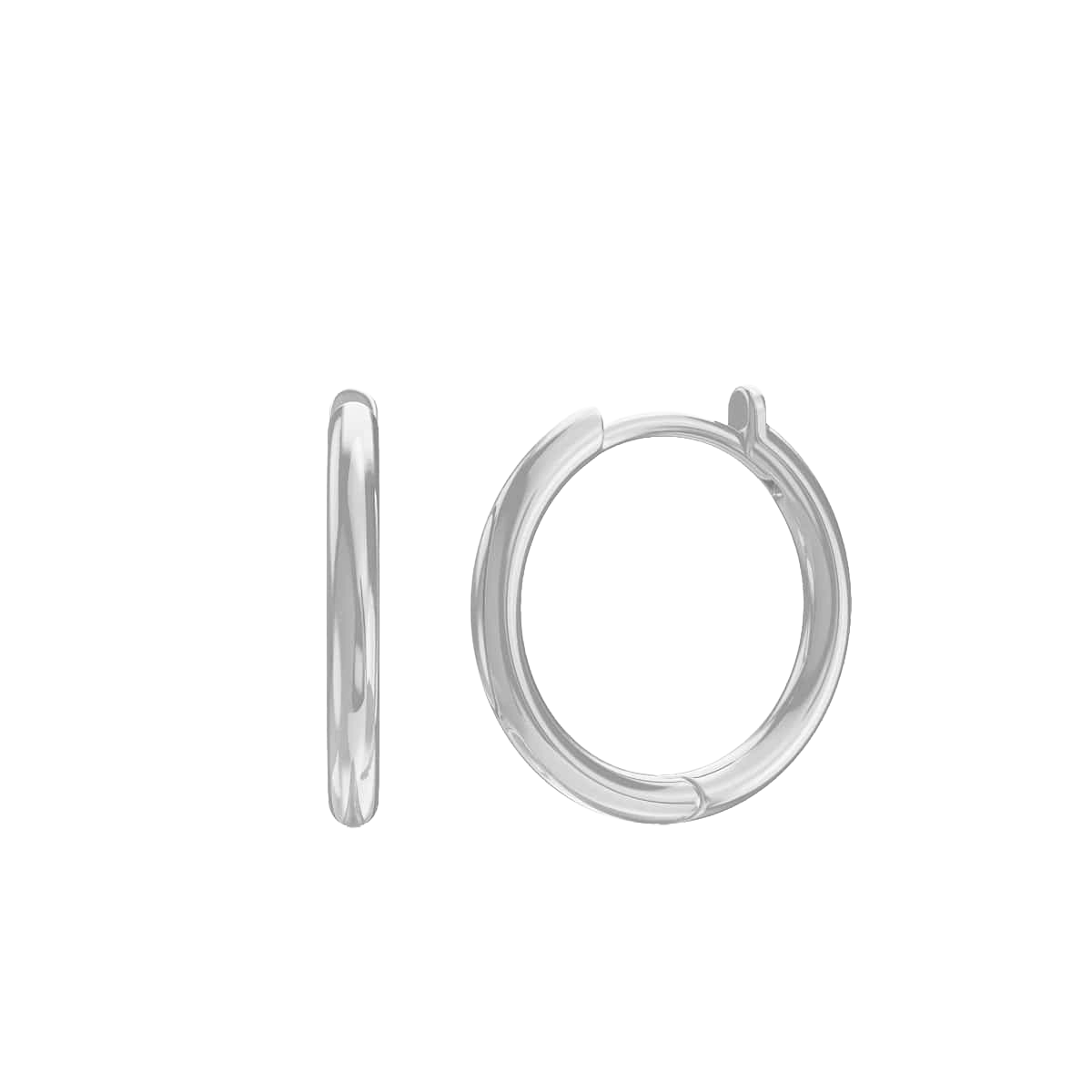 Grand Solid Huggie Hoop Earrings