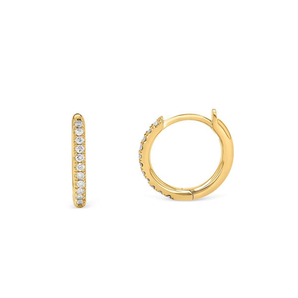 Pave Huggie Earrings