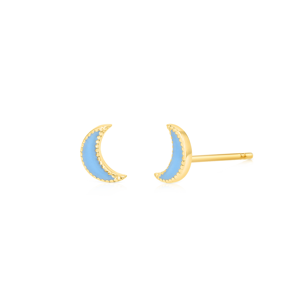 Moon Enamel Earrings