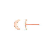 Petite Solid Moon Studs