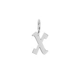Gothic Old English Solid Initial Letter Charm