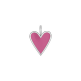 Enamel Elongated Heart Charm