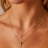 Grace Pave Diamond Cross Necklace