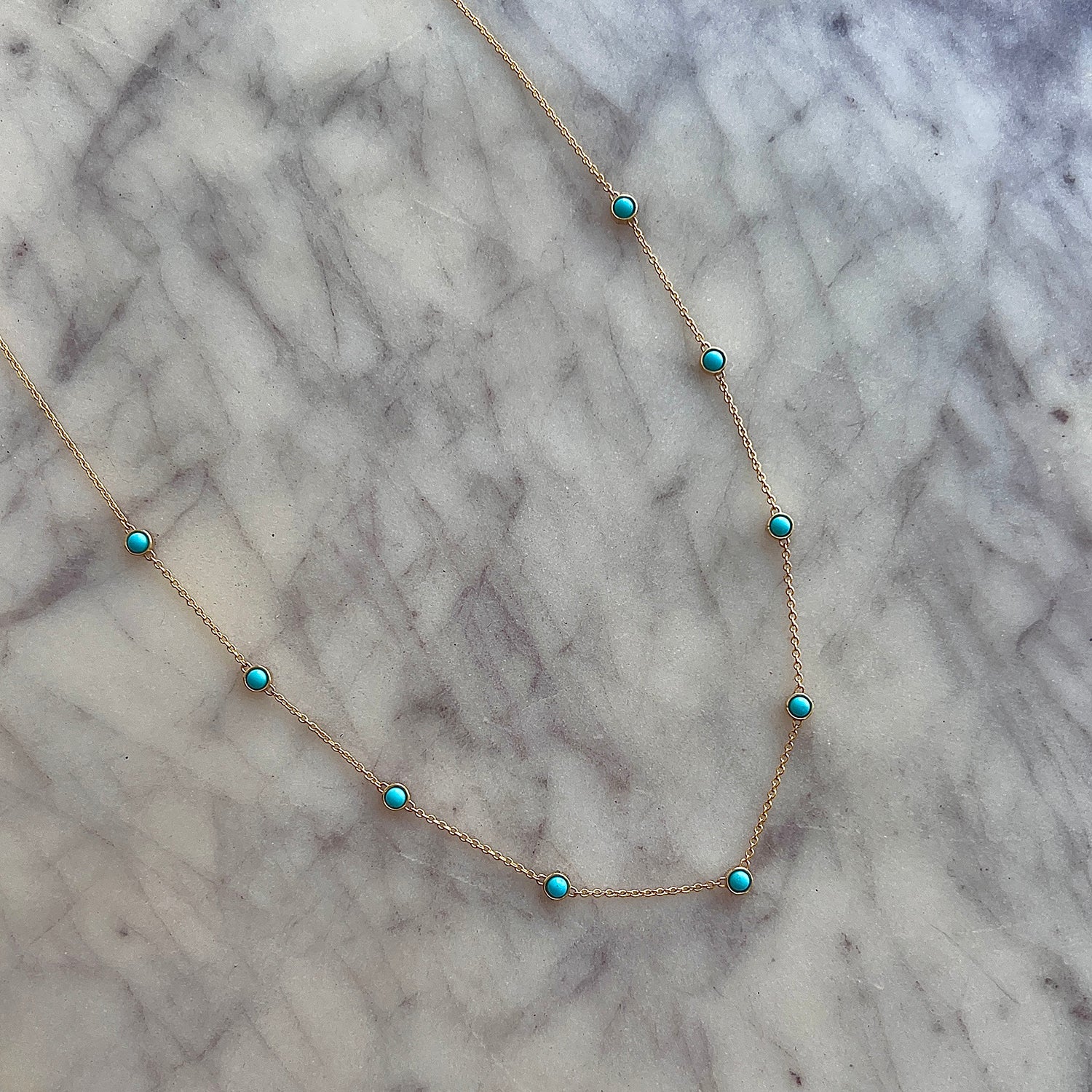 Genuine Turquoise Strand Necklace - Image 5