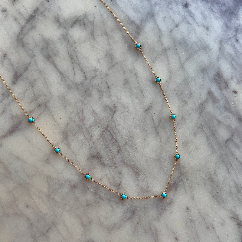 Genuine Turquoise Strand Necklace