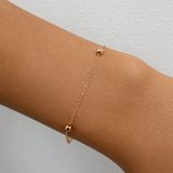 Dainty Ball Station Bracelet