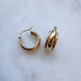 Rope Edge Chunky Hoops
