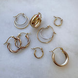 Rope Edge Chunky Hoops