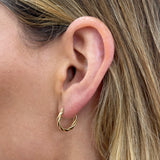Gold Twist Hoops
