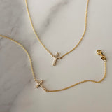 Grace Pave Diamond Cross Necklace