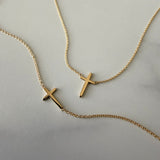 Sculptural Cross Necklace