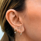 Tri-Color Twist Hoops