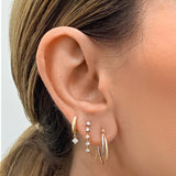Two Tone Layered Hoop Earrings