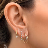 Two Tone Layered Hoop Earrings