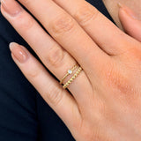 Diamond Bezel Twist Ring