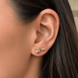 Mini Puff Heart Studs