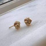 Love Knot Ball Studs
