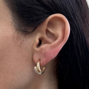 Diamond Rendezvous Hoop Earrings