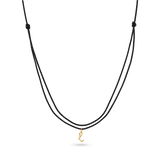 Initial Cord Charm Necklace