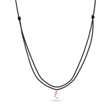 Initial Cord Charm Necklace