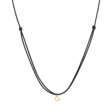 Initial Cord Charm Necklace