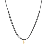 Initial Cord Charm Necklace