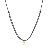 Initial Cord Charm Necklace