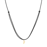 Initial Cord Charm Necklace