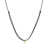 Initial Cord Charm Necklace