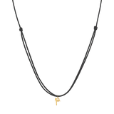 Initial Cord Charm Necklace