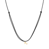 Initial Cord Charm Necklace