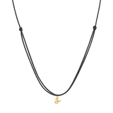 Initial Cord Charm Necklace