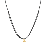 Initial Cord Charm Necklace