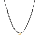 Initial Cord Charm Necklace