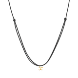 Initial Cord Charm Necklace